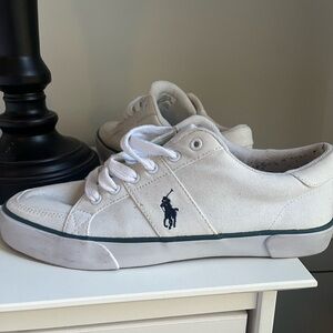 Men’s White Polo Canvas Sneakers